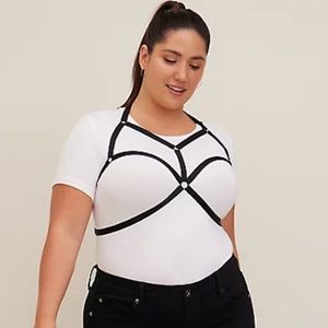 Torrid Strappy Harness in Rich Black Size 1/2 New with Tag